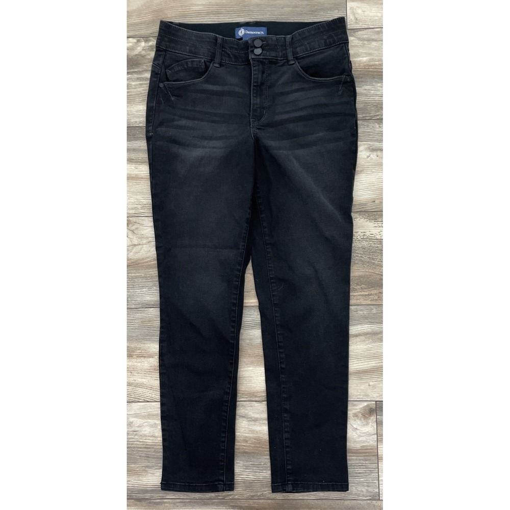 Democracy Women Absolution Jeans Black Slim Denim Size 10 B1105VXSL